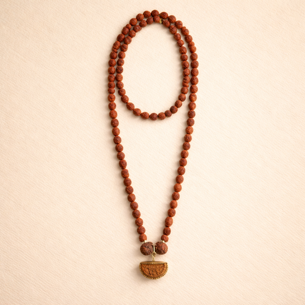 Dhanlaxmi Vriddhi Mala - 1 Mukhi & 9 Mukhi Rudraksha